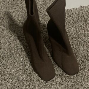 Forever 21 Dark Brown Heeled Boots